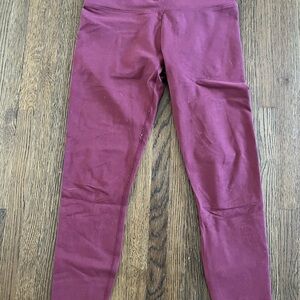 Fabletics Powerhold Maroon Leggings